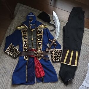 Pirate Adventure Kids Costume - Blue and Black